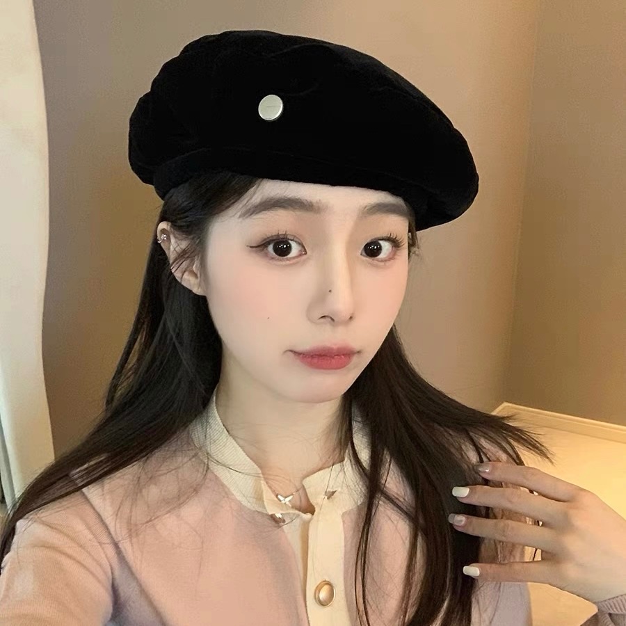 Mg studio / Mũ beret Vải velour
