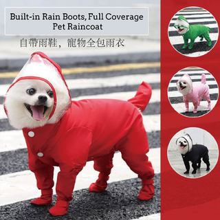 Áo mưa cho thú cưng, áo mưa cho chó, áo mưa cho mèo, áo mưa cho chó, áo mưa bảo vệ toàn thân, tự động đi kèm giày mưa, giày cho thú cưng, quần áo cho thú cưng, áo mưa liền thân cho chó, áo mưa cho chó cỡ nhỏ và cỡ lớn