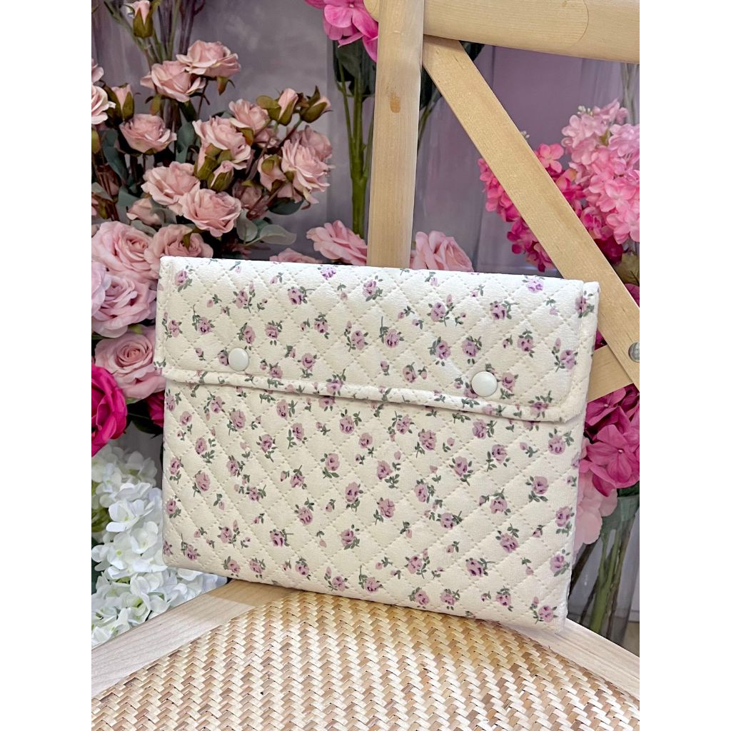 Túi đựng máy tính xách tay phong cách hàn quốc in hoa 13/14 inch bao đựng máy tính xách tay chống sốc