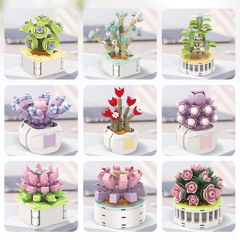 Bộ Đồ Chơi Lắp Ráp Hình Bông Hoa Dành Cho Trẻ Em