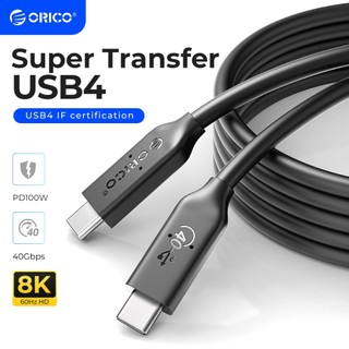 Cáp sạc nhanh ORICO U4C03/U4C05/U4C08 USB 4 IF HD 8K @60Hz PD100W 40Gbps