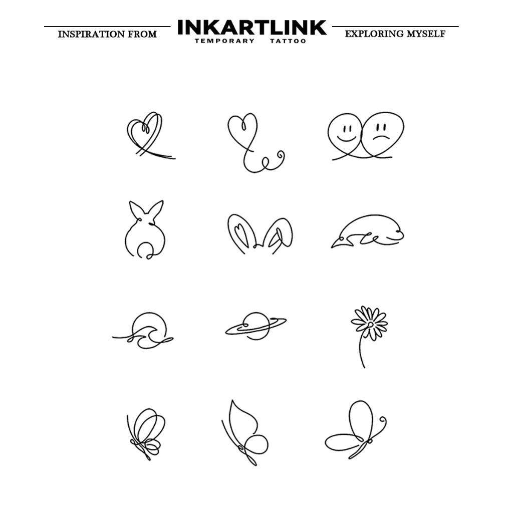 Miếng dán hình xăm tạm thời chống nước 2 tuần, miếng dán hình xăm ma thuật 15 ngày, hình xăm giả