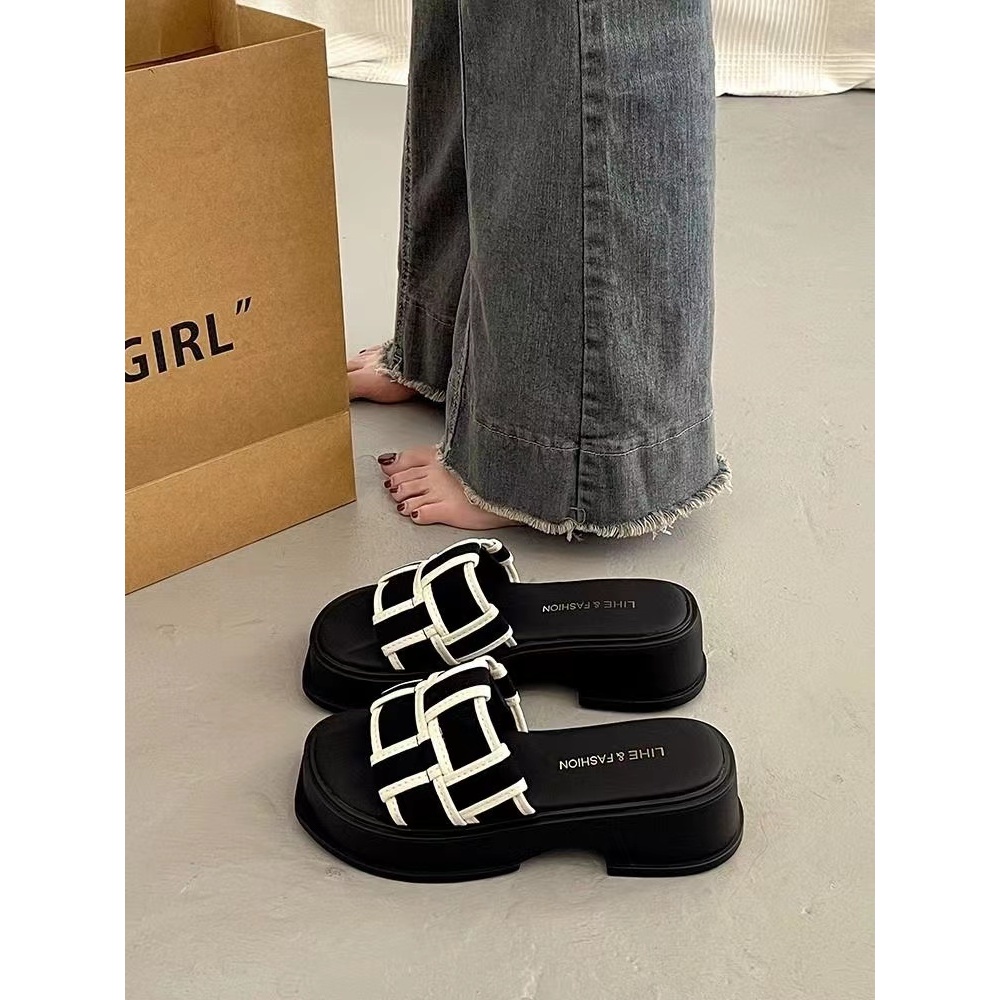 Giày Sandal Đế Dày Thời Trang Hàn Quốc Dành Cho Nữ