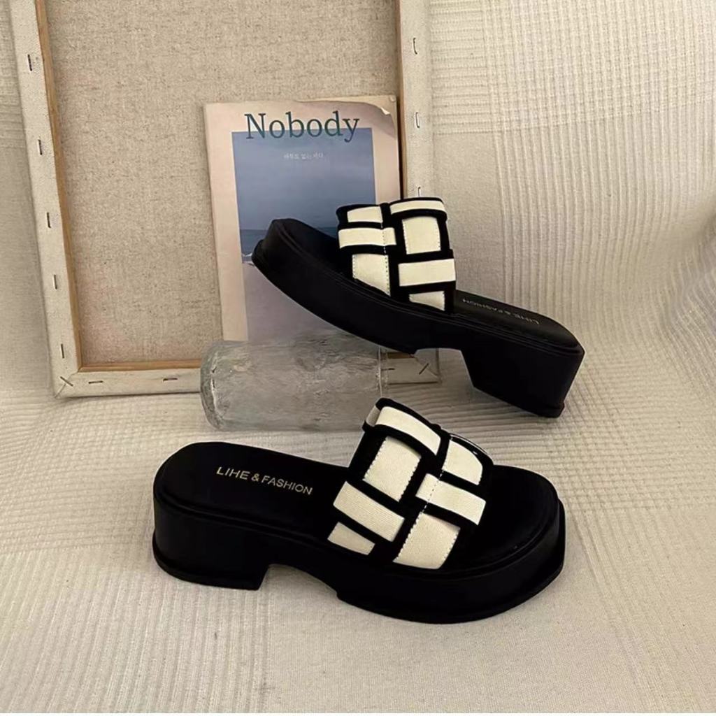 Giày Sandal Đế Dày Thời Trang Hàn Quốc Dành Cho Nữ