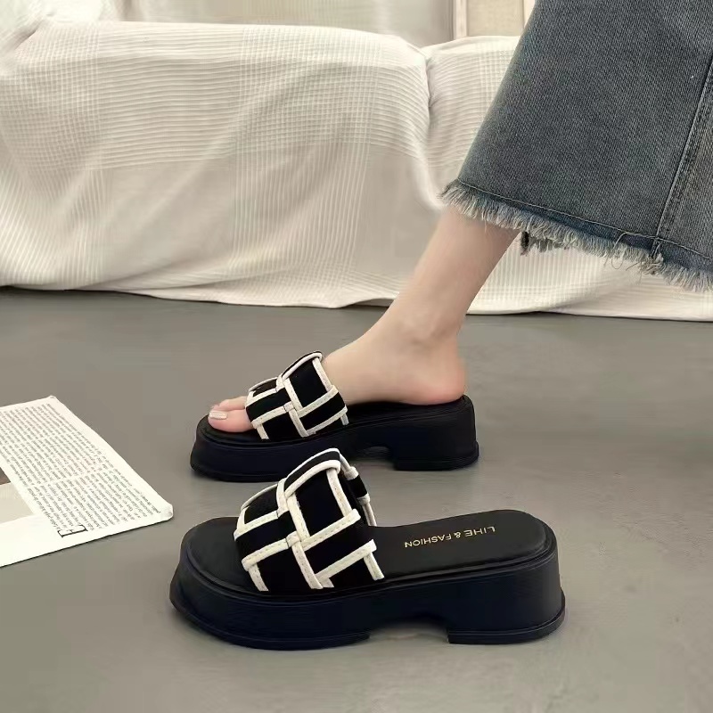 Giày Sandal Đế Dày Thời Trang Hàn Quốc Dành Cho Nữ