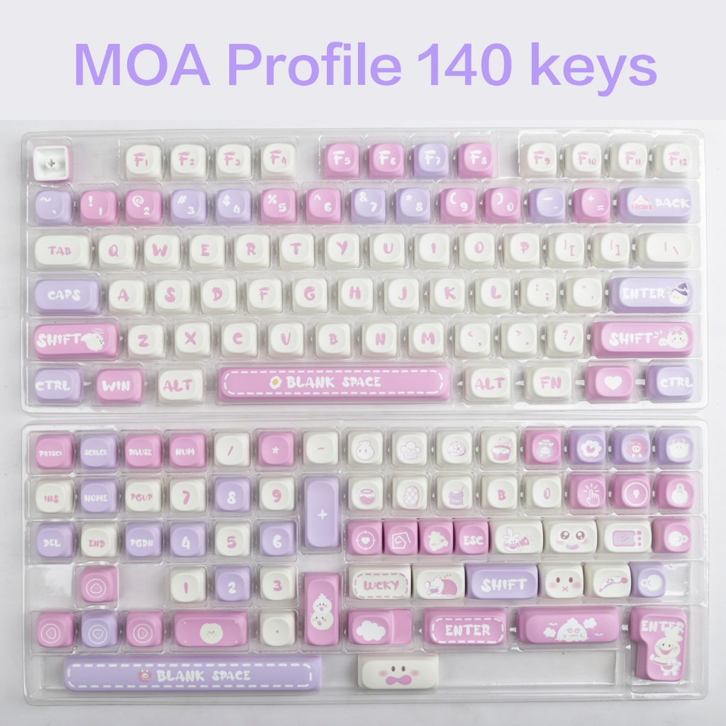Bàn Phím Cơ 140 Phím Phù Hợp Cho 61 / 68 / 71 / 84 / 87 / 96 / 104