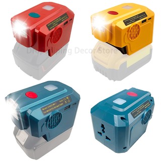 200w biến tần nguồn di động cho makita/dewalt/milwaukee 18v pin li-ion pin biến tần có đèn led cổng usb loại c