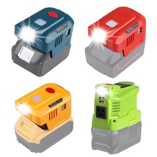 150w biến tần nguồn di động có đèn led cổng usb kép cho makita/dewalt/milwaukee/ryobi 18v 20v pin lithium