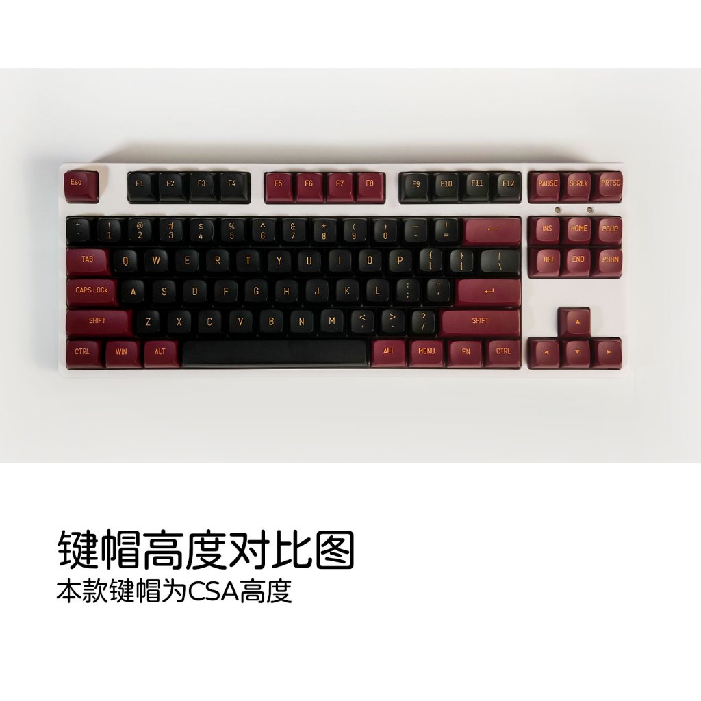 GMK Đỏ Đen Keycap, 149 Phím Keycaps PBT CSA Profile DYE-SUB Cá Tính Cho MX Công Tắc Bàn Phím Cơ