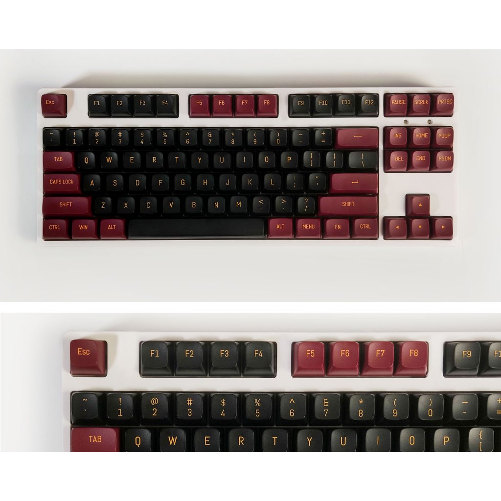 GMK Đỏ Đen Keycap, 149 Phím Keycaps PBT CSA Profile DYE-SUB Cá Tính Cho MX Công Tắc Bàn Phím Cơ