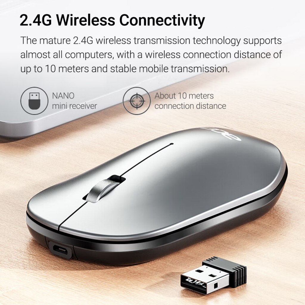 Chuột Không Dây xiaomi youpin acer m159 1000 / 1200 / 1600 dpi Sử Dụng Pin Siêu Dài