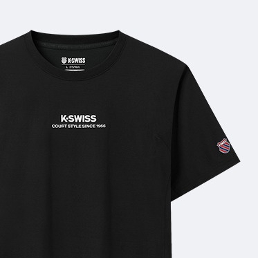 Áo thun nam KSWISS Gasway in hình thoải mái thoáng khí phù hợp với tay ngắn thông thường