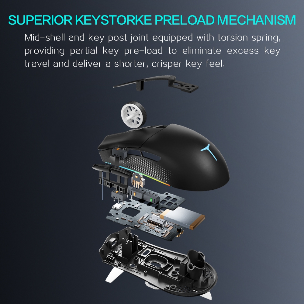 Chuột Quang Không Dây 2.4g ml901 tri-Màu Để Chơi Game