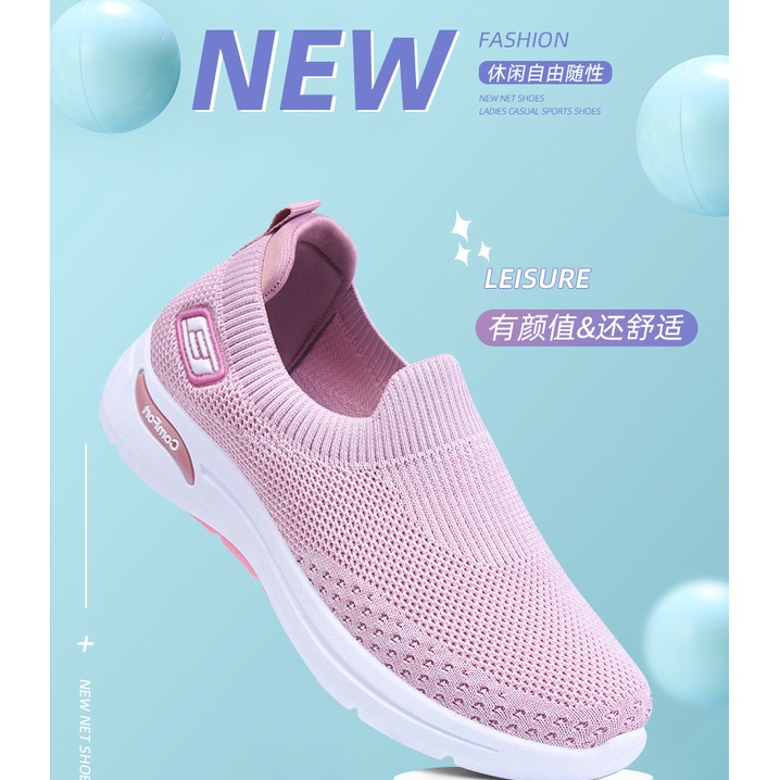 🔥COD🔥Giày Thể Thao Đế Mềm Phối Lưới Thời Trang Mùa Hè 2023 Cho Nữ