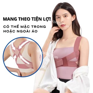 Đai chống gù lưng đai bảo vệ vòng 1 đai chống gù lưng nam nữ đai nâng ngực nữ có nẹp chỉnh cột sống chống gù lưng cao cấp