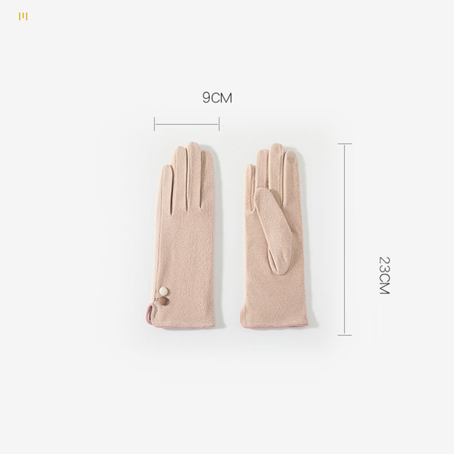 Bộ Găng Tay Mùa Đông Loại Đơn Giản Thiết Kế Nhẹ Nhàng Và Ấm Áp Cho Phụ Nữ