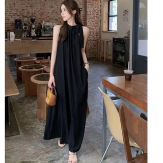 Đầm maxi Sát Nách Dáng Dài Màu Trơn Phong Cách Hàn Quốc Cho Nữ Mới
