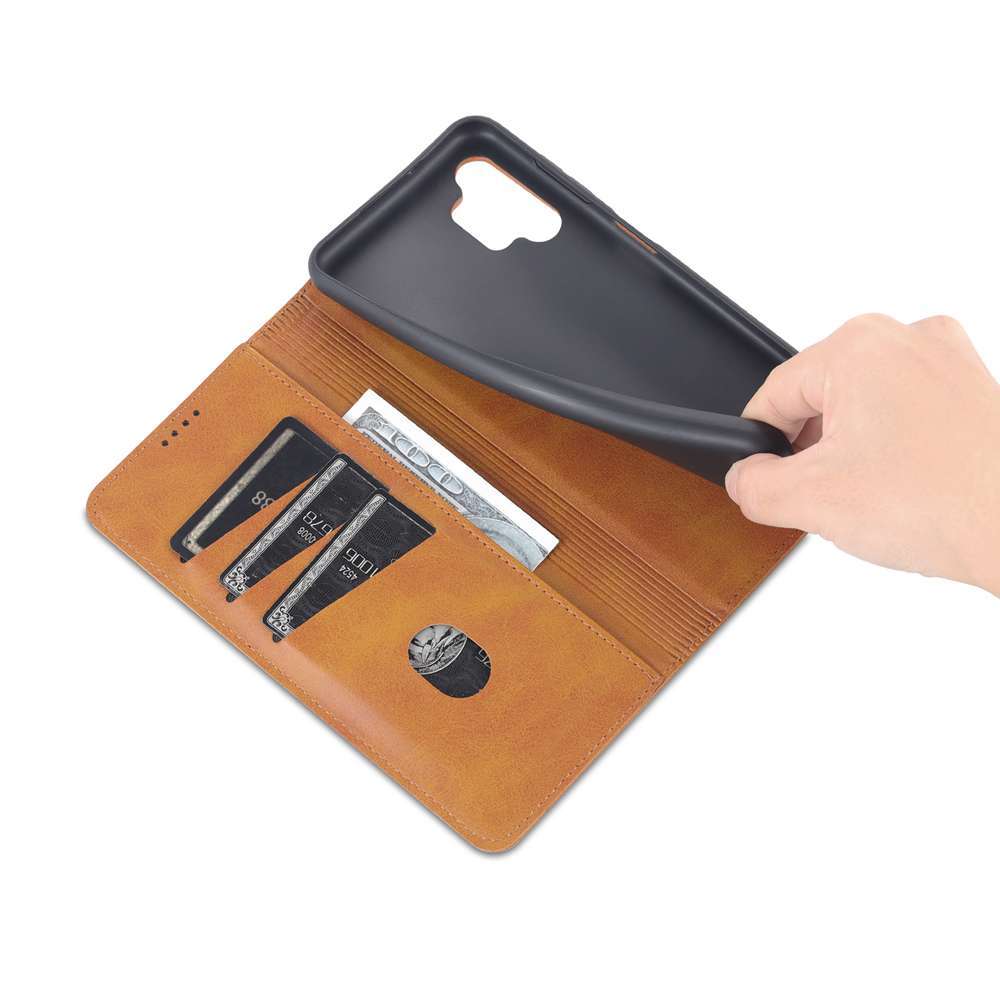 Bao Da pu Điện Thoại Nắp Lật Hít Nam Châm Màu Trơn Cho samsung galaxy a05 a05s a04 a04s a04e a03s a02s a02 a01