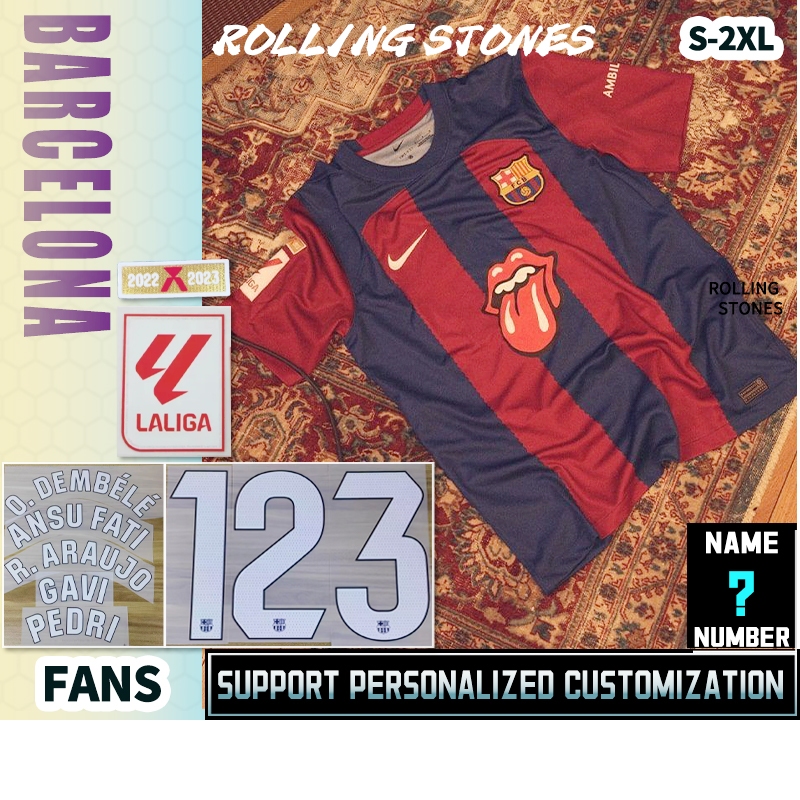 23-24 Barca  Áo phông bóng đá S-2XL * Chất lượng cao * T-Shirt