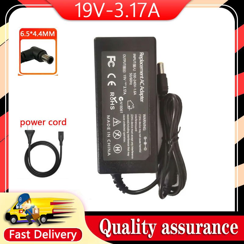 New 19V 3.17A 59W 6.5*4.4MM AC Adapter For Samsung U32J592UQ A5919 FSM Power adapter