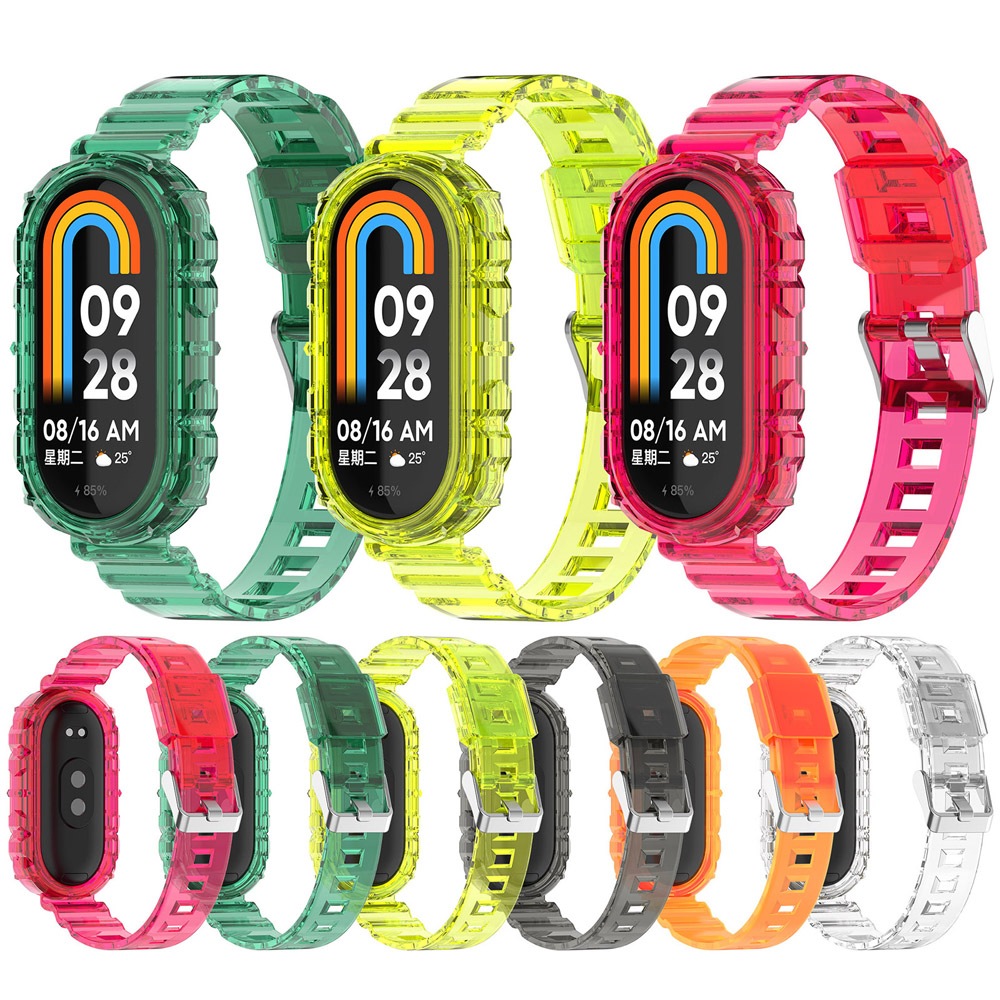 Silicone Dây Đeo Silicon Thay Thế Cho Đồng Hồ Thông Minh Xiaomi Mi Band 8 7 6 5 4 3