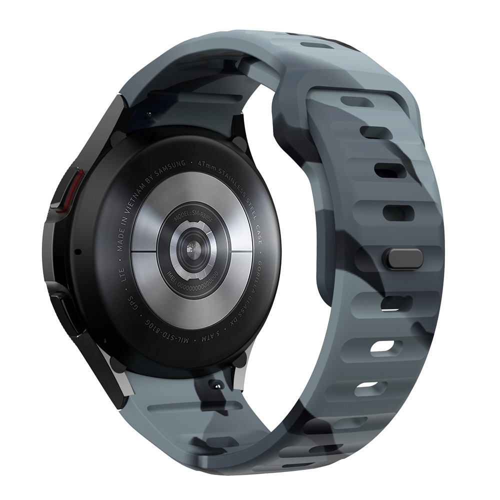 Silicone Dây Đeo Silicon Cho Đồng Hồ Thông Minh Samsung Galaxy Watch 6 5 Pro 4 45mm 44mm 40mm Classic 42mm 47mm 46mm 43mm