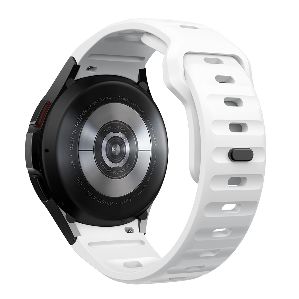 Silicone Dây Đeo Silicon Cho Đồng Hồ Thông Minh Samsung Galaxy Watch 6 5 Pro 4 45mm 44mm 40mm Classic 42mm 47mm 46mm 43mm