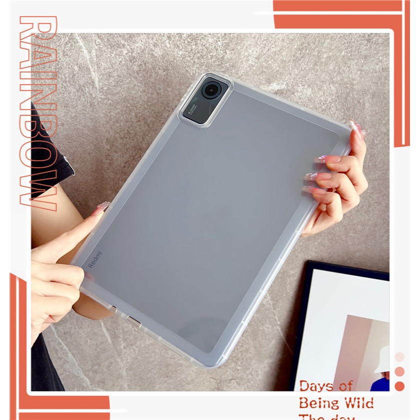 Ốp lưng máy tính bảng cho Xiaomi Redmi Pad Se Tab 11 inch 2023 Vỏ chống sốc TPU mềm trong suốt