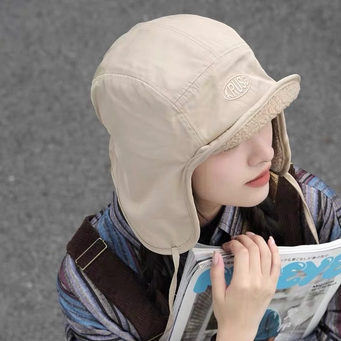 Mg studio / "kruse" Mũ Sang Trọng Thêu Chữ