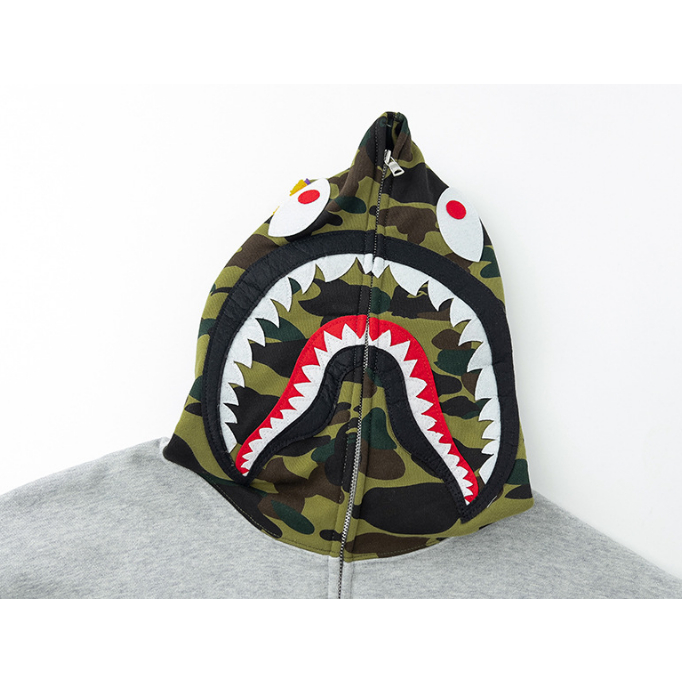 BAPE Mới Áo Khoác Hoodie Họa Tiết Rằn Ri Thời Trang Cho Nam Nữ