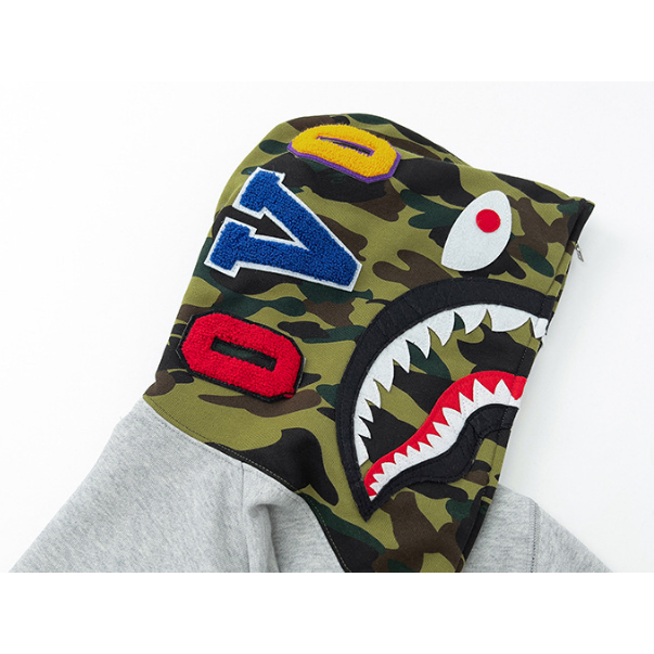 BAPE Mới Áo Khoác Hoodie Họa Tiết Rằn Ri Thời Trang Cho Nam Nữ