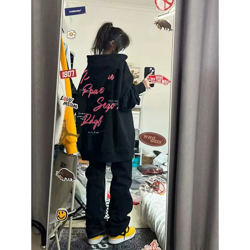 Áo Hoodie In Chữ Thời Trang Đường Phố Mỹ Mới Cho Nam Cổ Điển Mới Mùa Thu Dành Cho Bạn Nữ