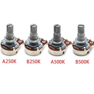 Set 4 Chiết Áp a / b250k 500k Trục 18mm Cho Đàn guitar