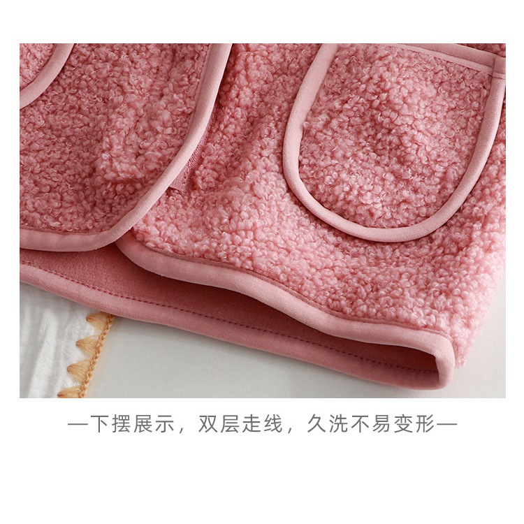 Áo Khoác Nhung Lông Cừu Hai Mặt Giữ Ấm Mùa Thu Đông Cho Bé 80-140CM