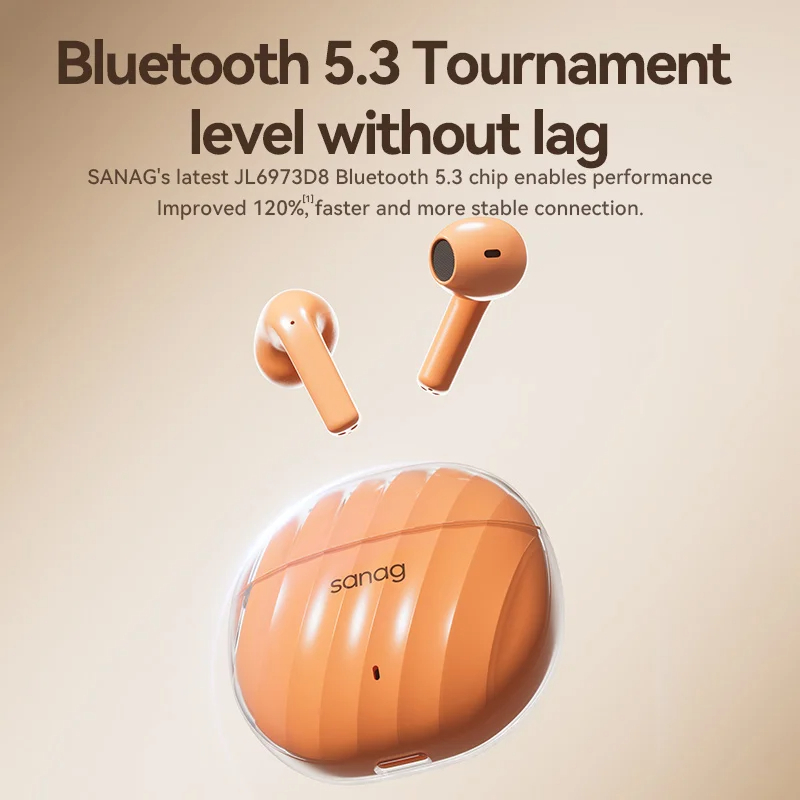 Sanag Tai Nghe Nhét Tai t40s pro bluetooth 5.3 Âm Thanh hifi Chất Lượng Cao Hdc