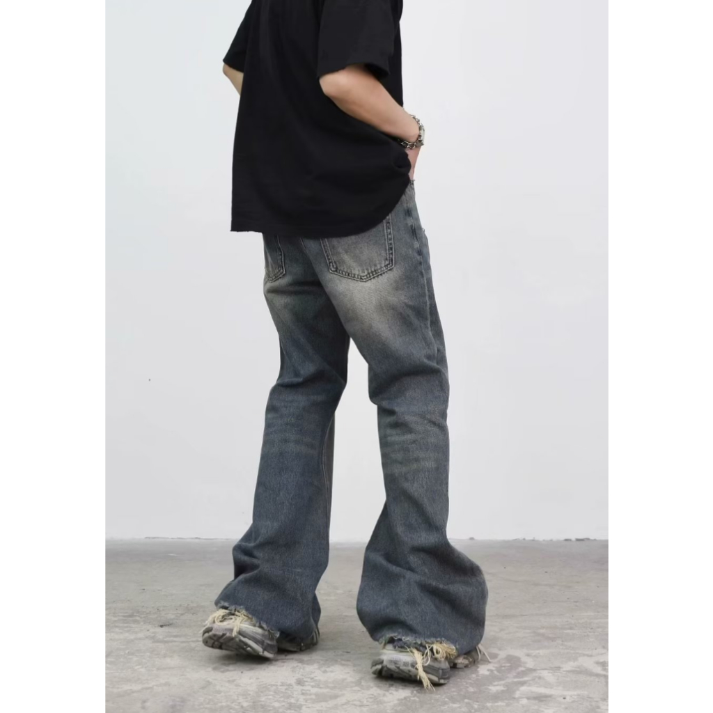 Quần Jean Dài Kiểu vintage Mỹ Thiết Kế Năng Động Cho Nam Và Nữ