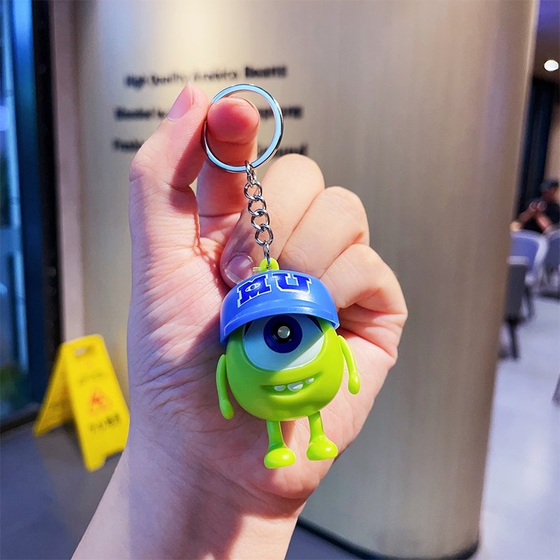 👁️Quái vật mắt to sẽ nói anh yêu em móc khóa cặp đôi quà tặng mặt dây chuyền âm thanh phát sáng