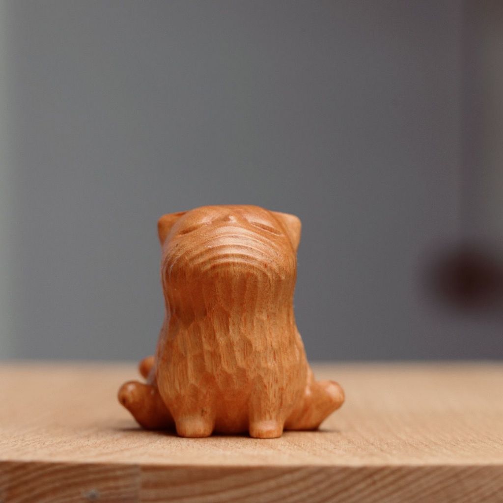 Mèo Con Bằng Gỗ Chạm Khắc Phong Cách Hiện Đại Vui Nhộn Dễ Thương Tay Cầm Đơn Giản Trang Trí Văn Phòng 5cm