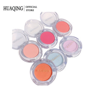 Phấn má hồng HUAQING mềm mượt kiềm dầu lâu trôi có gương soi với 6 màu lựa chọn