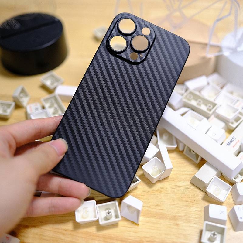 Kết cấu sợi Carbon Vỏ TPU mềm siêu mỏng Tương thích cho Iphone 15 11 14 13 12 Pro Pro ProMax X XS XR Xsmax Vỏ bảo vệ