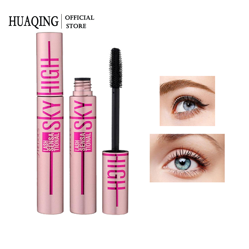 Mascara HUAQING làm dày uốn cong lông mi kháng nước không nhòe