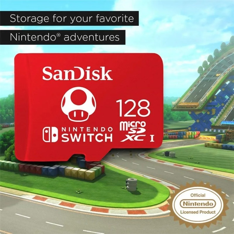 Sandisk Thẻ Nhớ microsd 4k u3 v30 c10 100mb / 128gb 256gb 512gb Cho Máy Chơi Game nintendo switch