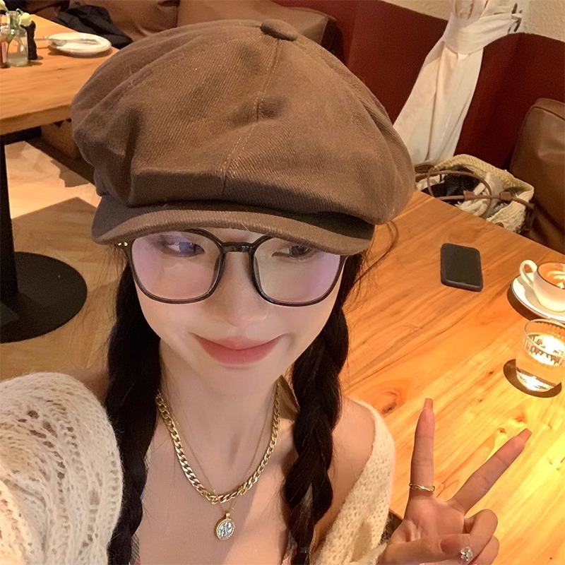 Mũ beret Phong Cách retro Nhật Bản Thời Trang Cho Nữ