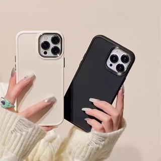 Ốp Lưng iphone Silicon Trơn Mạ Điện Đơn Giản cho Iphone Xs Max 11 12 13 14 15 Pro Max Plus