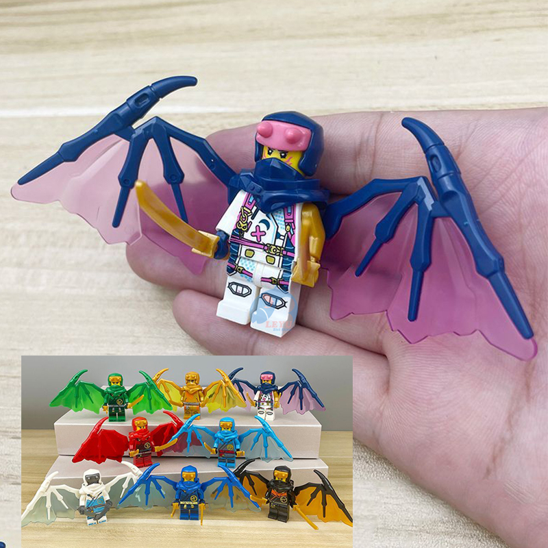 Leyu moc Set 8 Mô Hình Đồ Chơi ninjago Mini Làm Quà Tặng Sinh Nhật Cho Bé