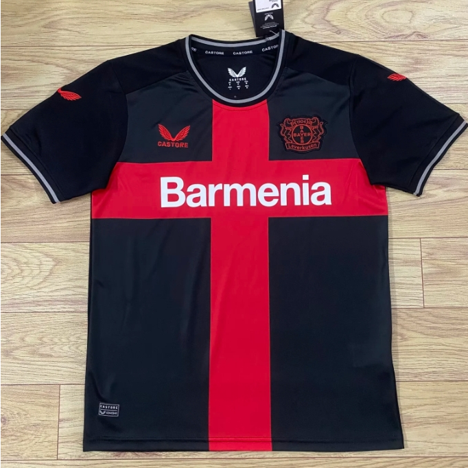 Bayer leverkusen Áo Bóng Đá Màu Trắng Đen Năng Động Thời Trang Cho Nam
