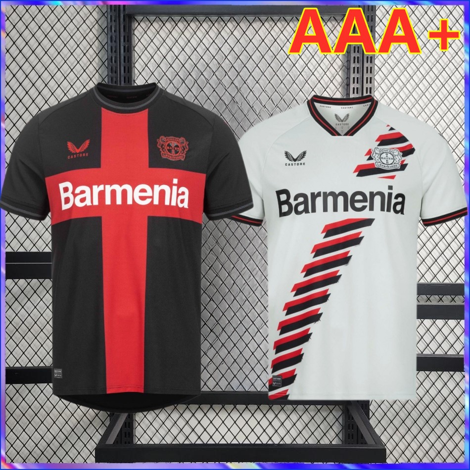 Bayer leverkusen Áo Bóng Đá Màu Trắng Đen Năng Động Thời Trang Cho Nam