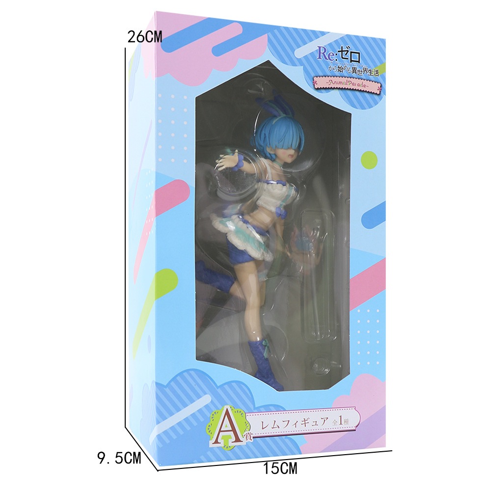 Mô Hình Đồ Chơi Nhân Vật rem ram bunny Trong Phim Hoạt Hình "Re: Life in a different world" 21cm
