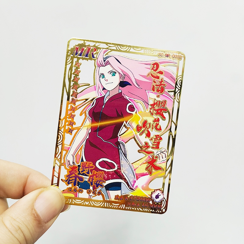 Naruto Thẻ Đánh Bóng Kim Loại 88 * 63 * 0.4mm