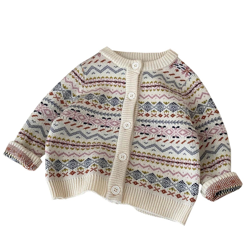 Áo Khoác cardigan Dệt Kim In Họa Tiết Giáng Sinh Thời Trang Xuân Thu Cho Bé Trai Và Gái